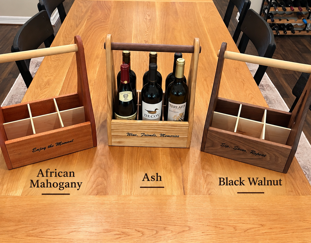 Texas Collection - Hardwood Wine Caddy