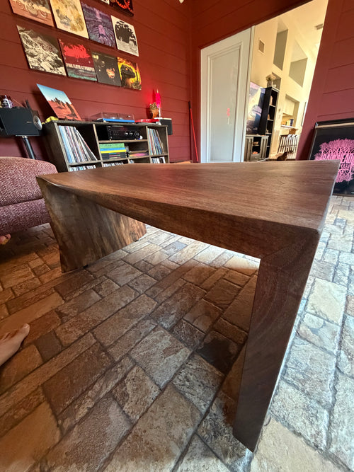 Custom Build Live Edge Waterfall Coffee Table
