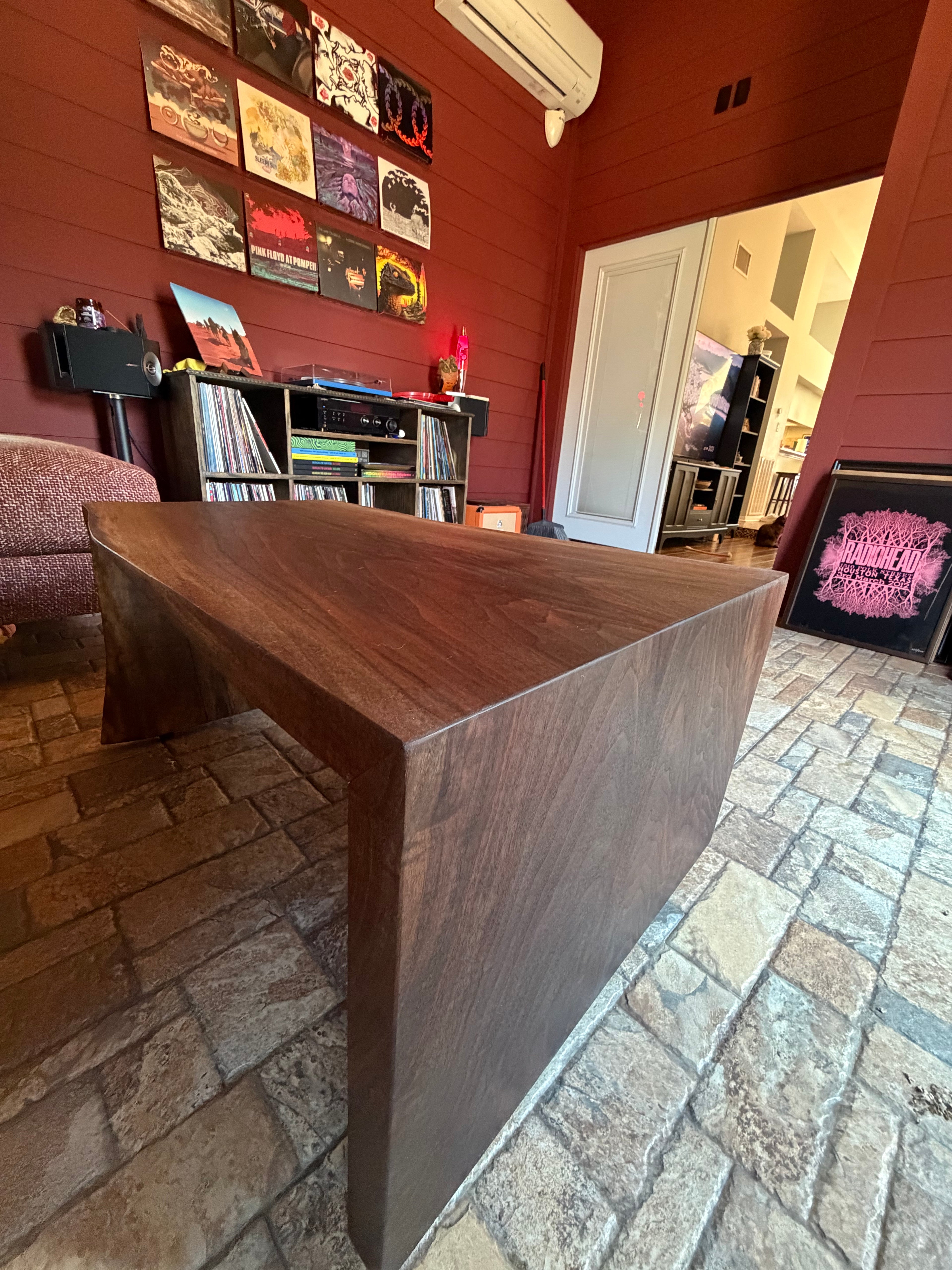 Custom Build Live Edge Waterfall Coffee Table
