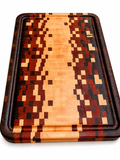 Handcrafted "Sunset" End Grain Cutting Board - Large