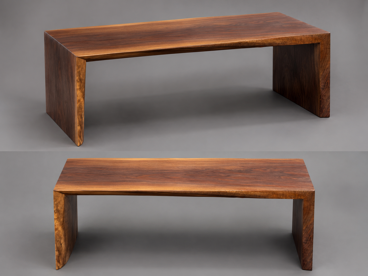 Custom Build Live Edge Waterfall Coffee Table