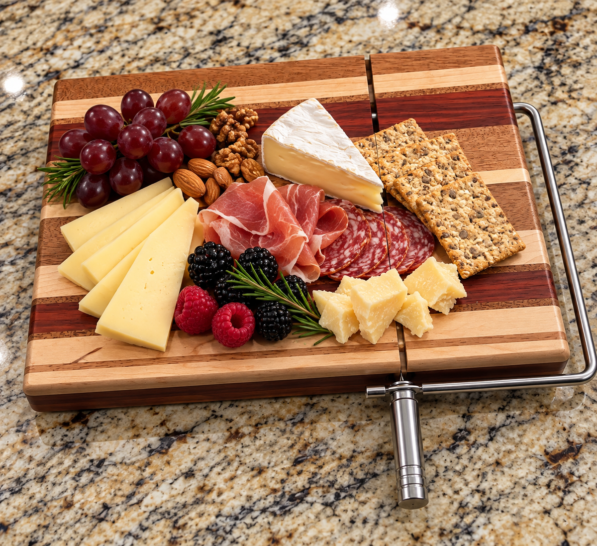 Handcrafted Hardwood Cheese Slicer Board