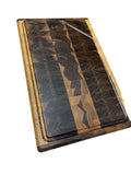 Handcrafted Figured Black Walnut End Grain Cutting Board - Large