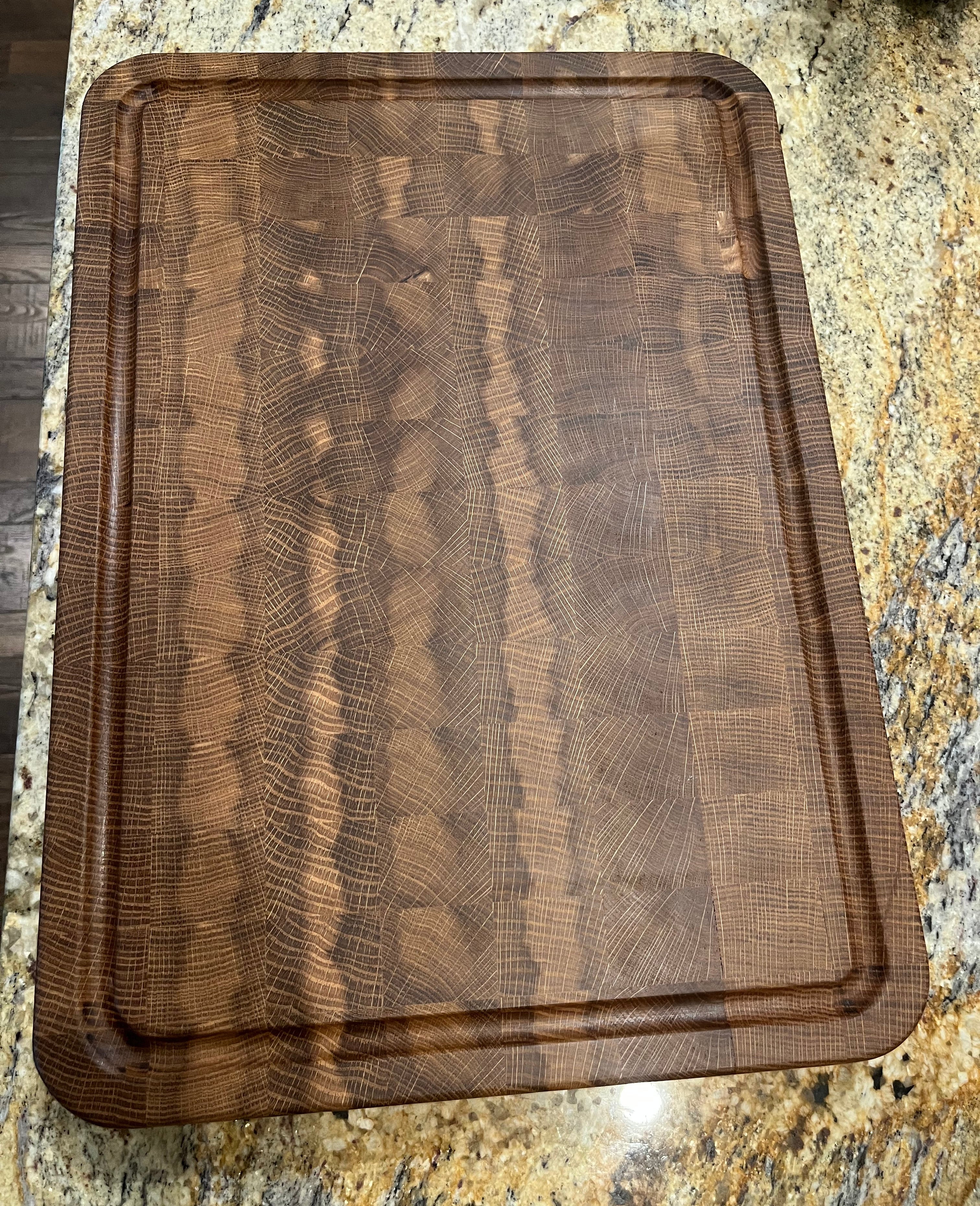 Handcrafted White Oak End Grain Cutting Board - Large
