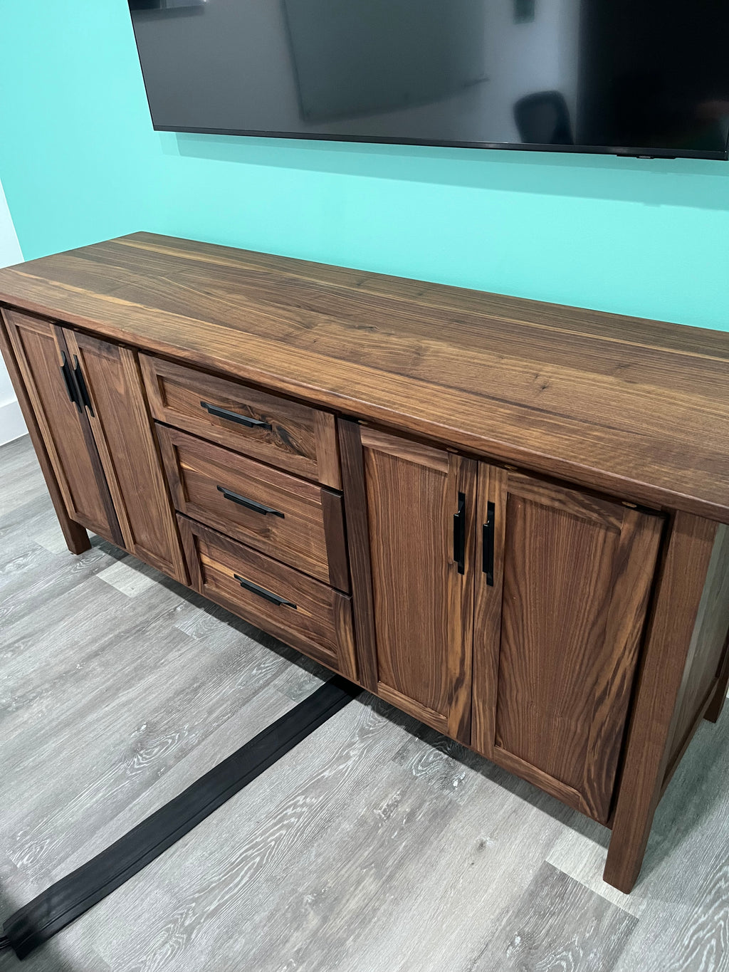 Custom Walnut Credenza or Sideboard Table