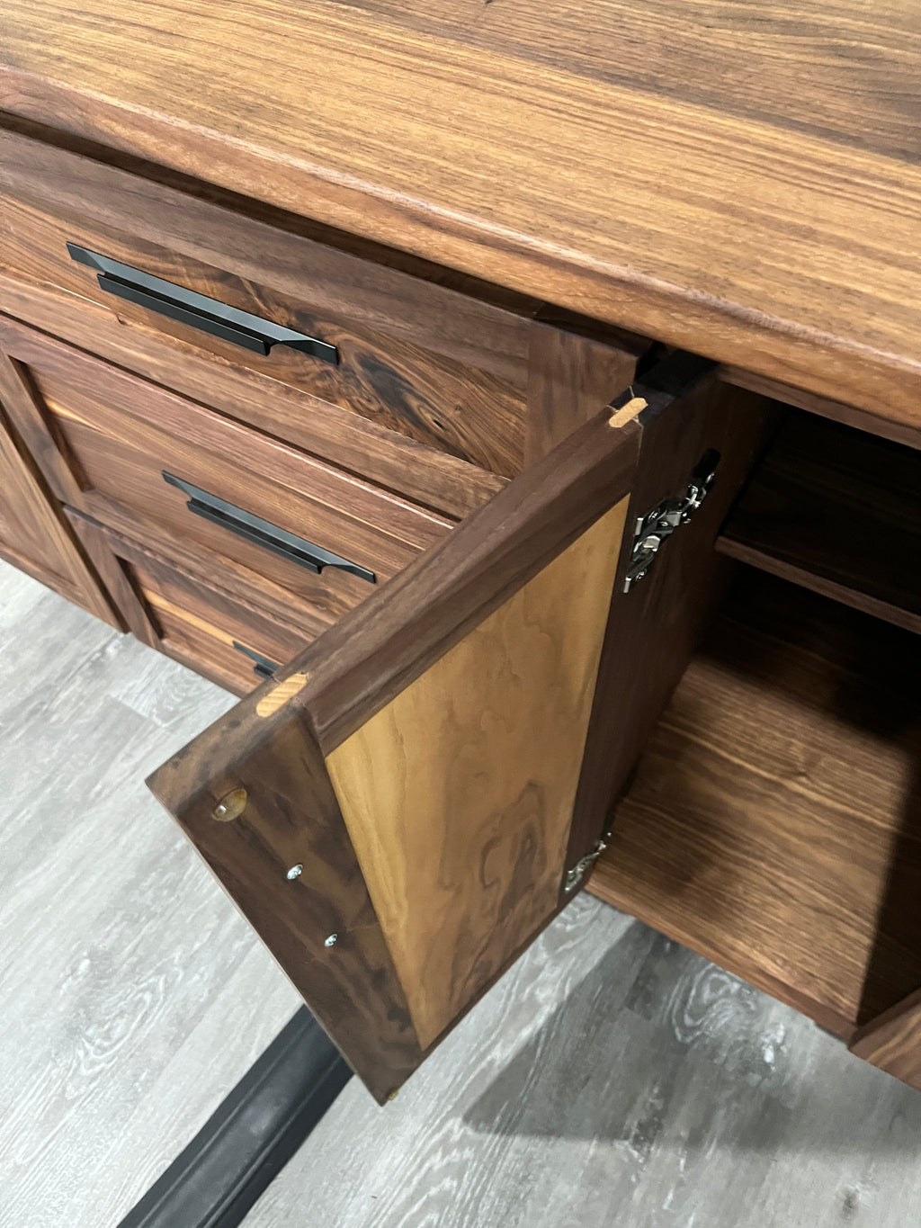 Custom Walnut Credenza or Sideboard Table
