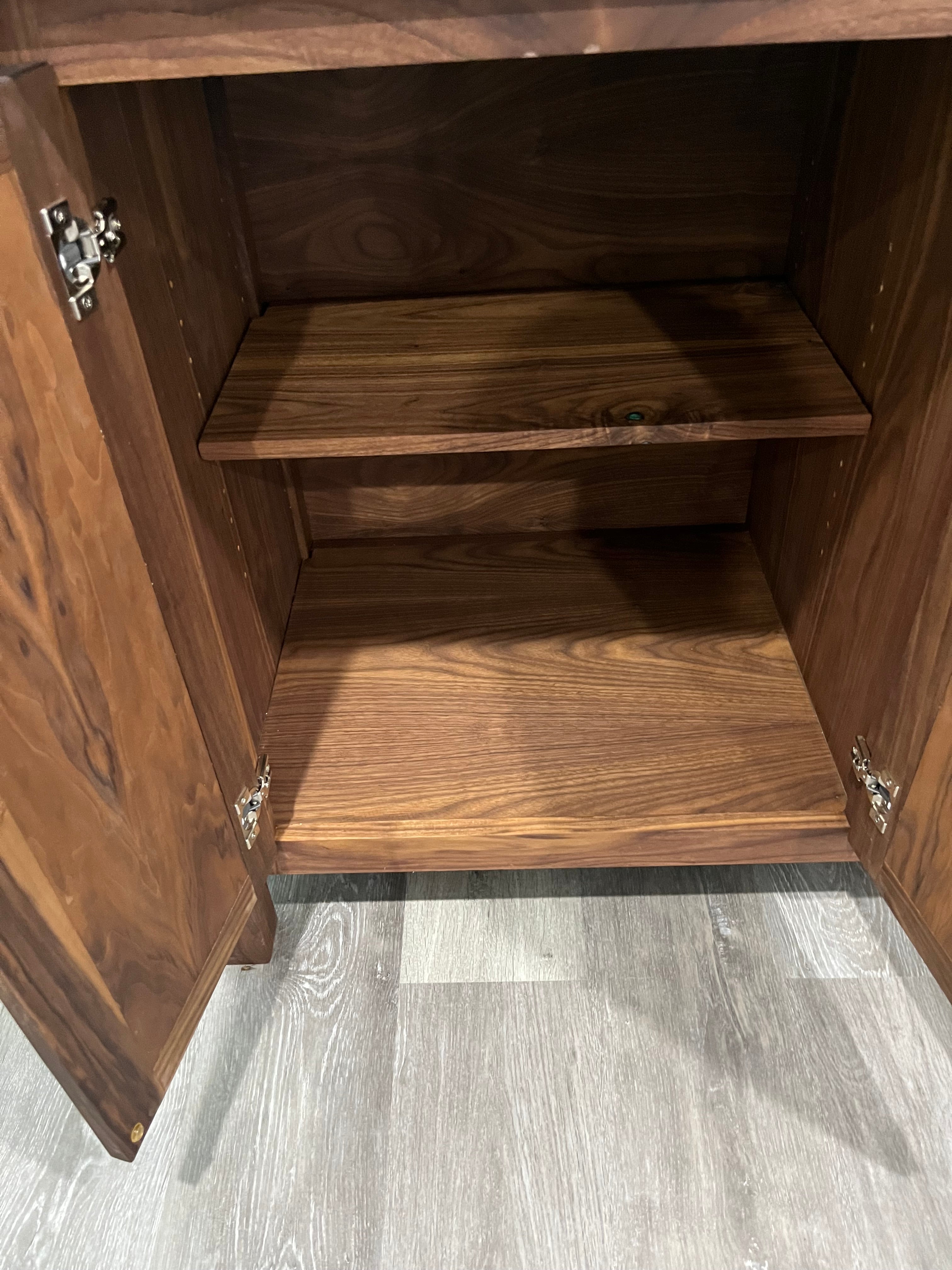 Custom Walnut Credenza or Sideboard Table