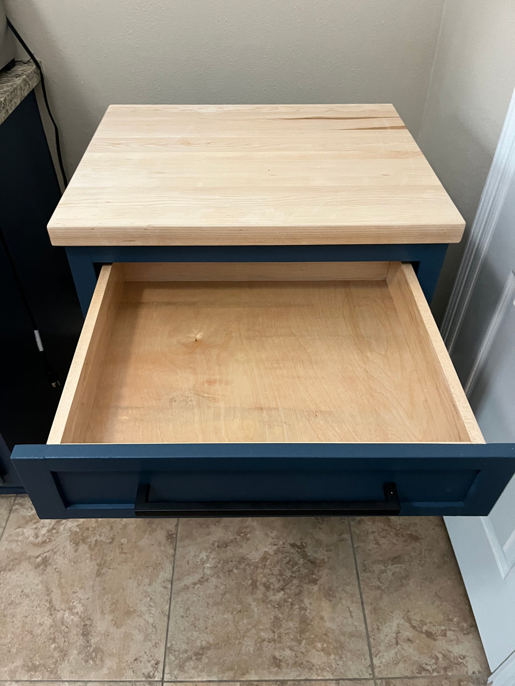 Custom Butcher Block Kitchen Cart