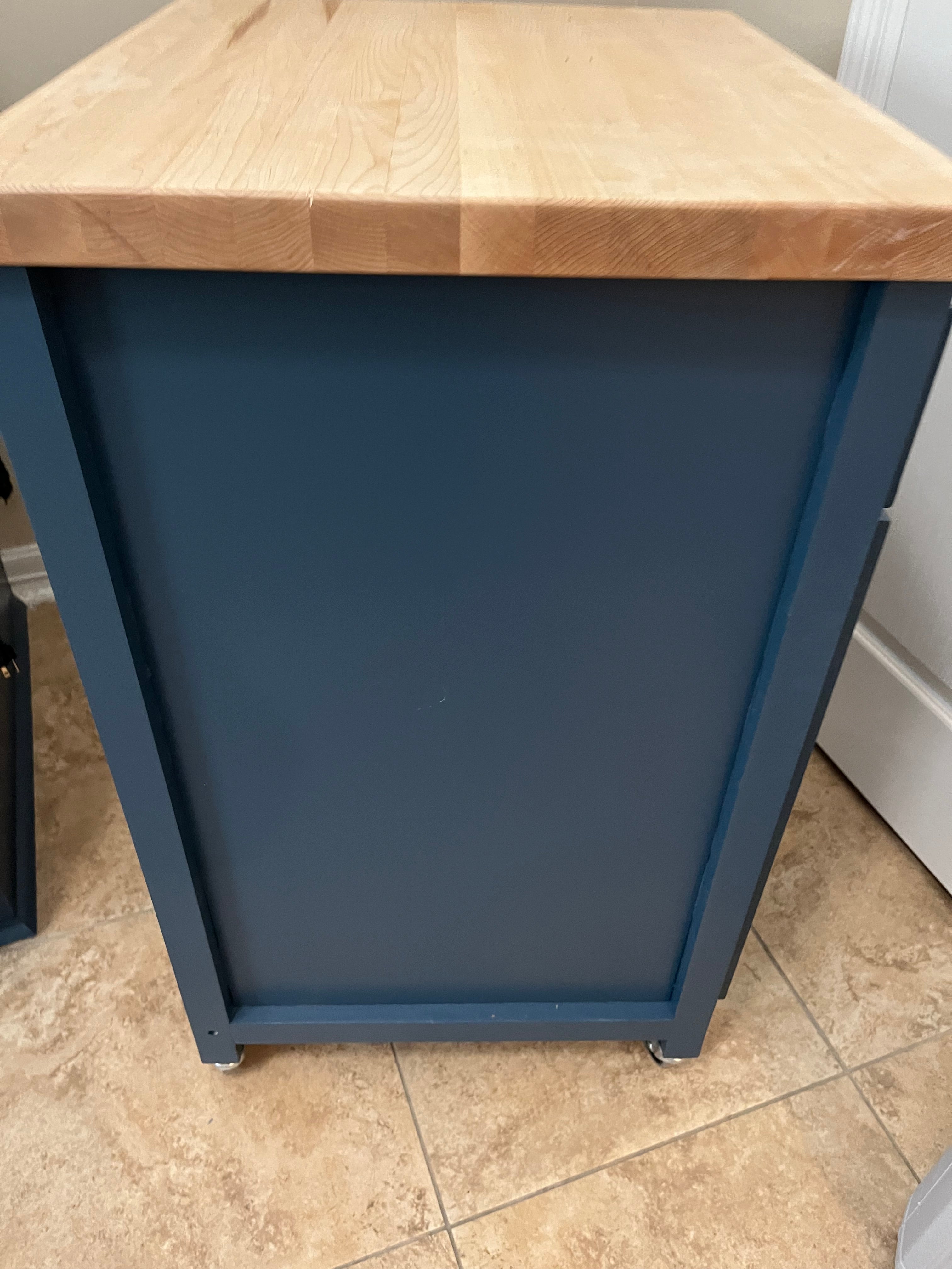 Custom Butcher Block Kitchen Cart