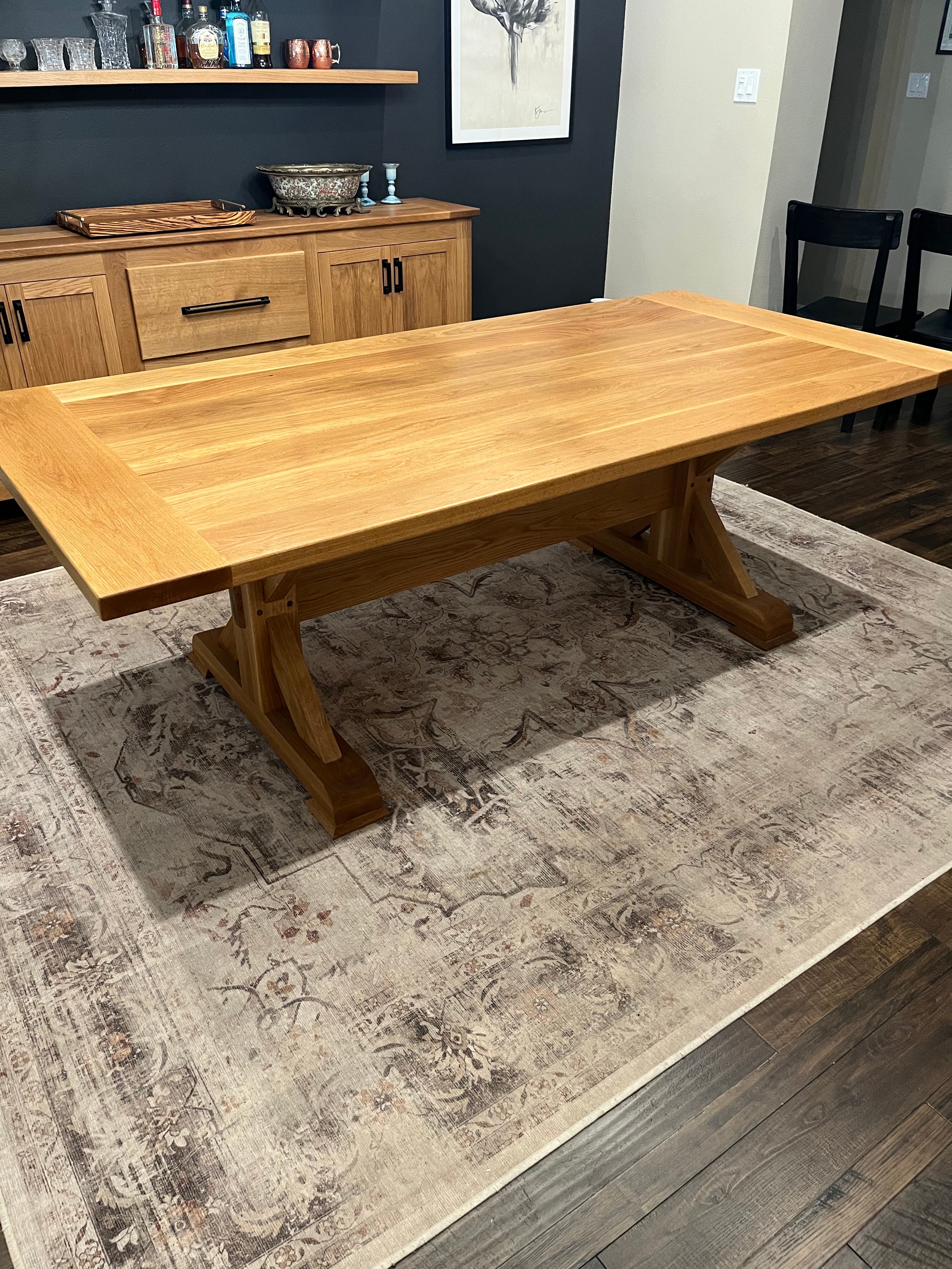 Modern Farmhouse Dining Table and Sideboard