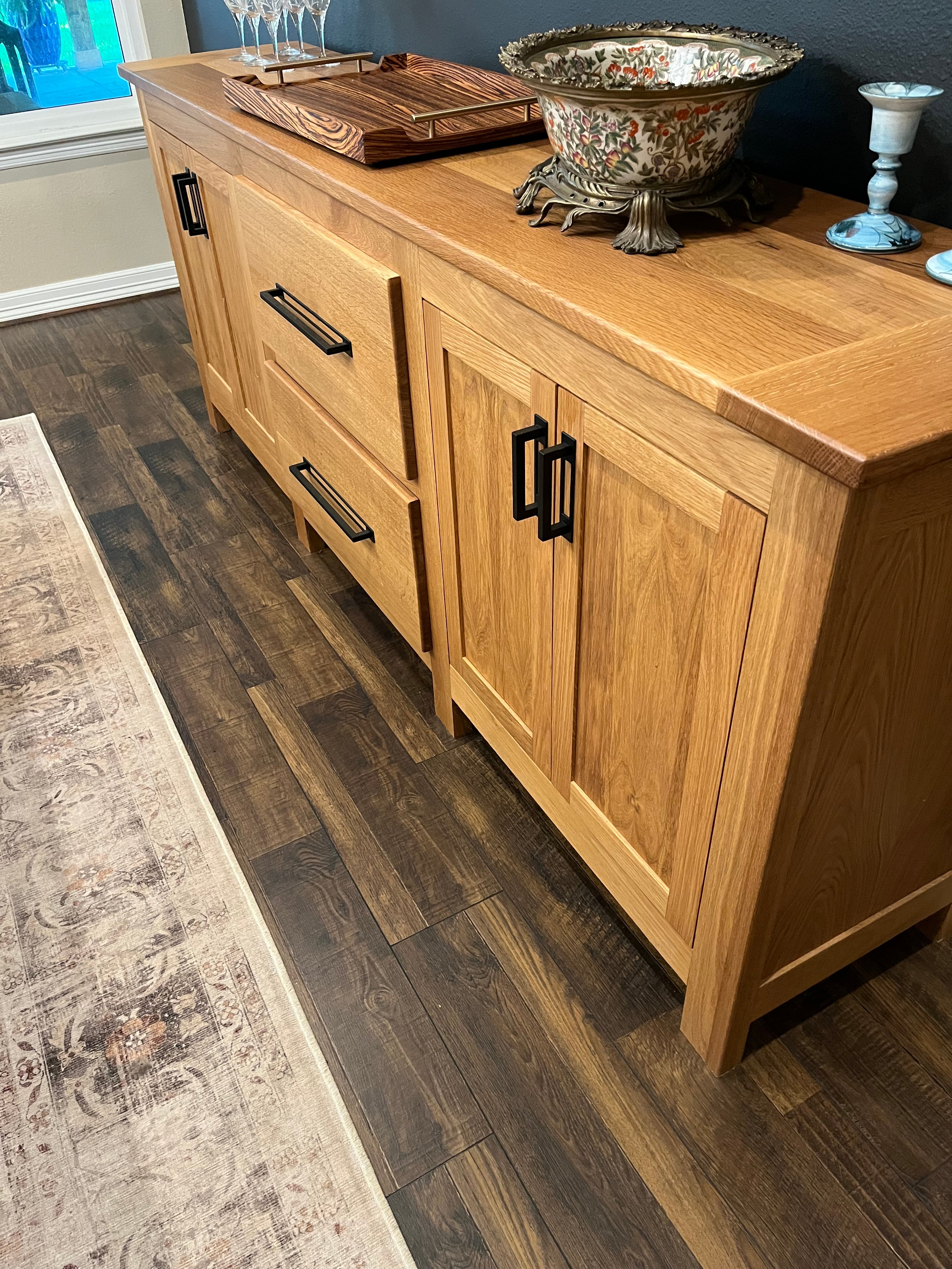 Modern Farmhouse Dining Table and Sideboard