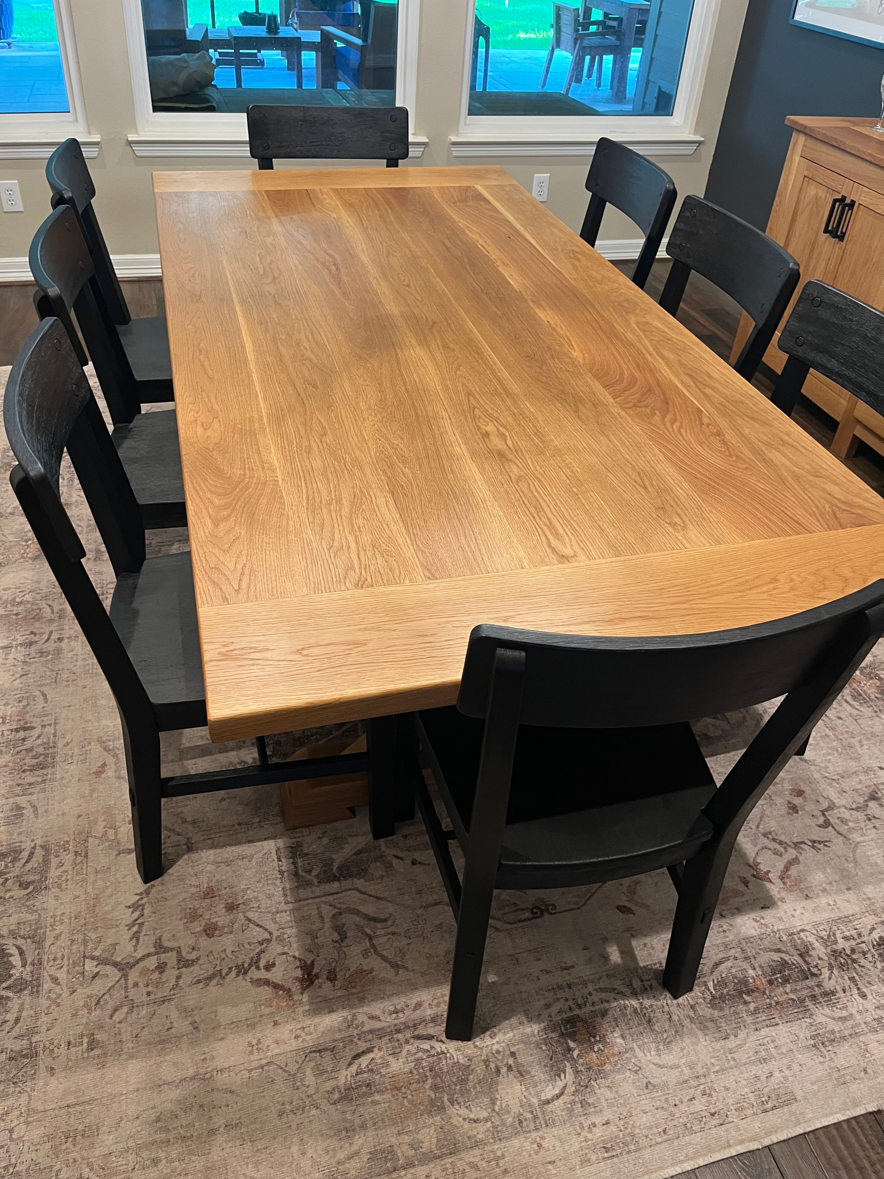 Modern Farmhouse Dining Table and Sideboard