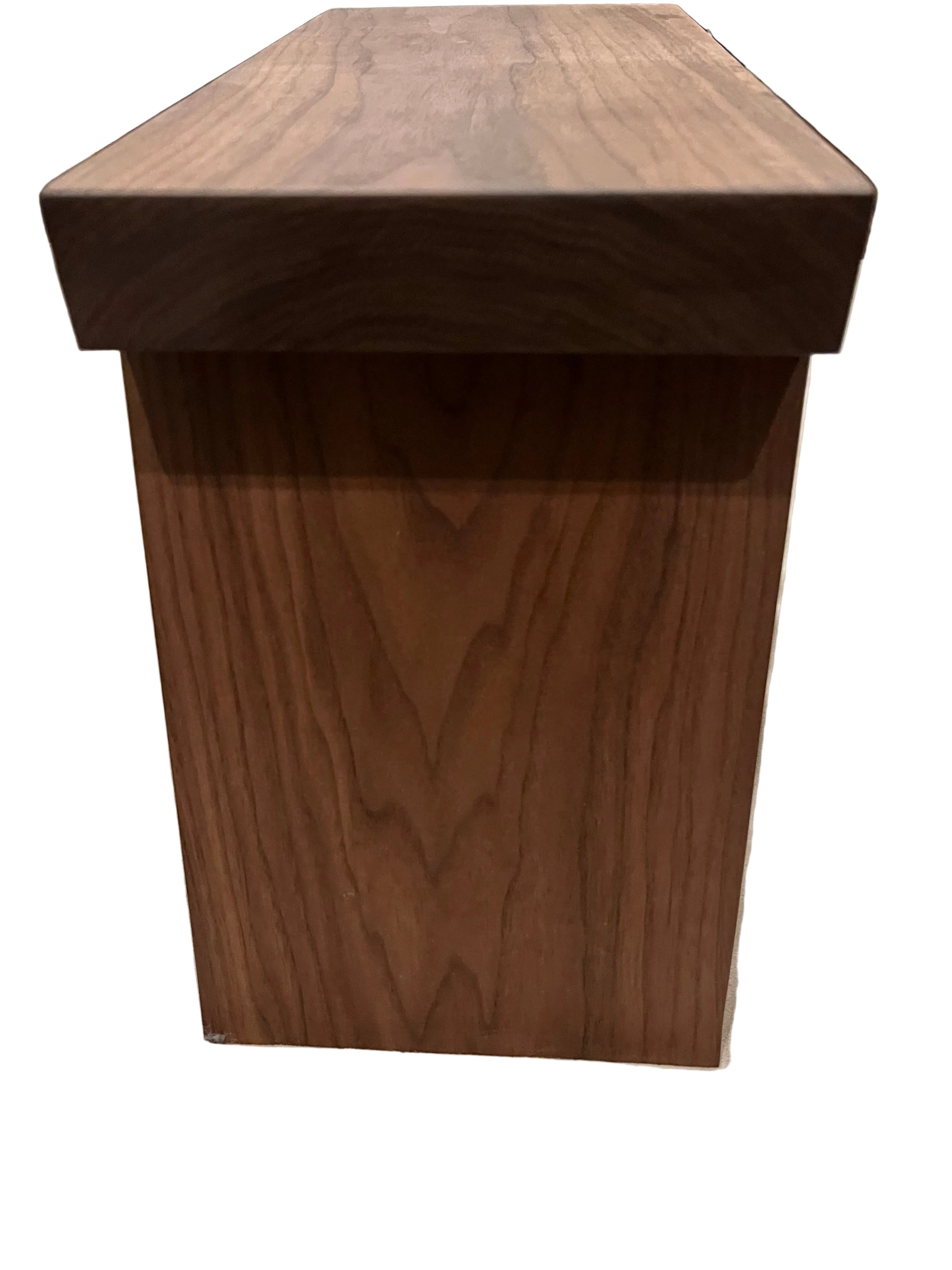 Handcrafted Solid Black Walnut Step Stool