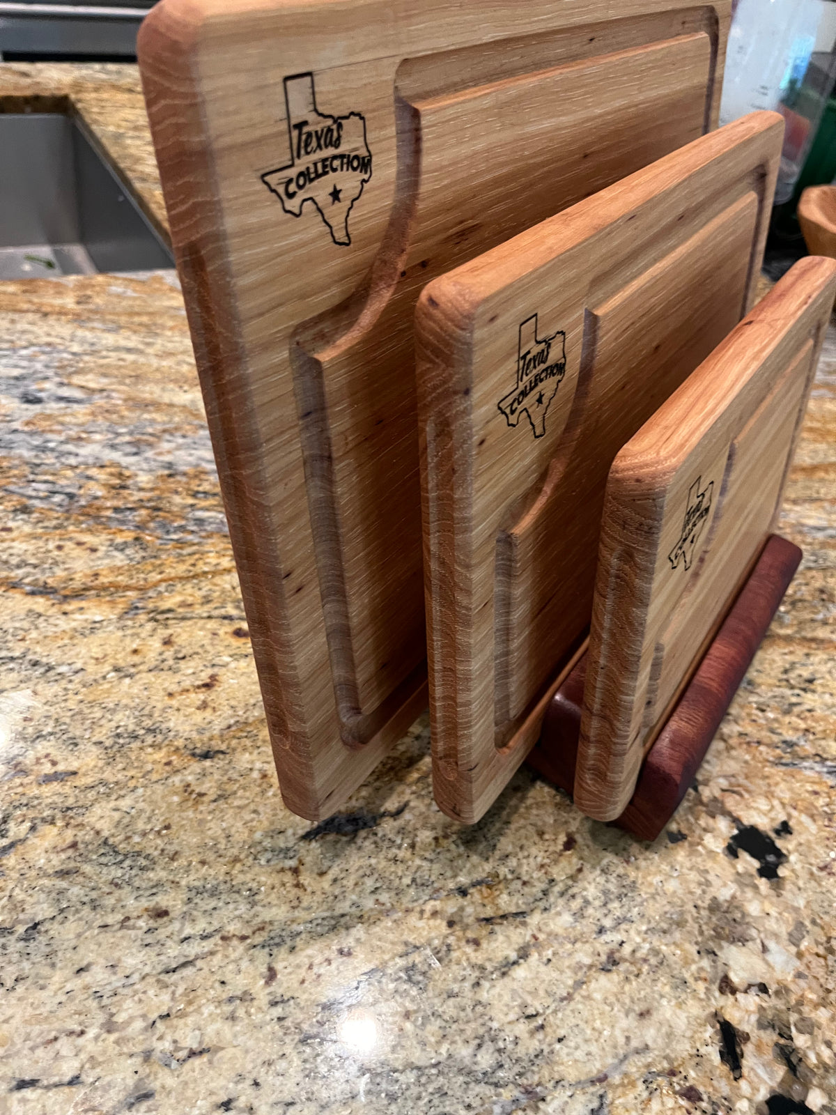 Texas Collection – 3-Piece Texas Pecan Cutting Board Set