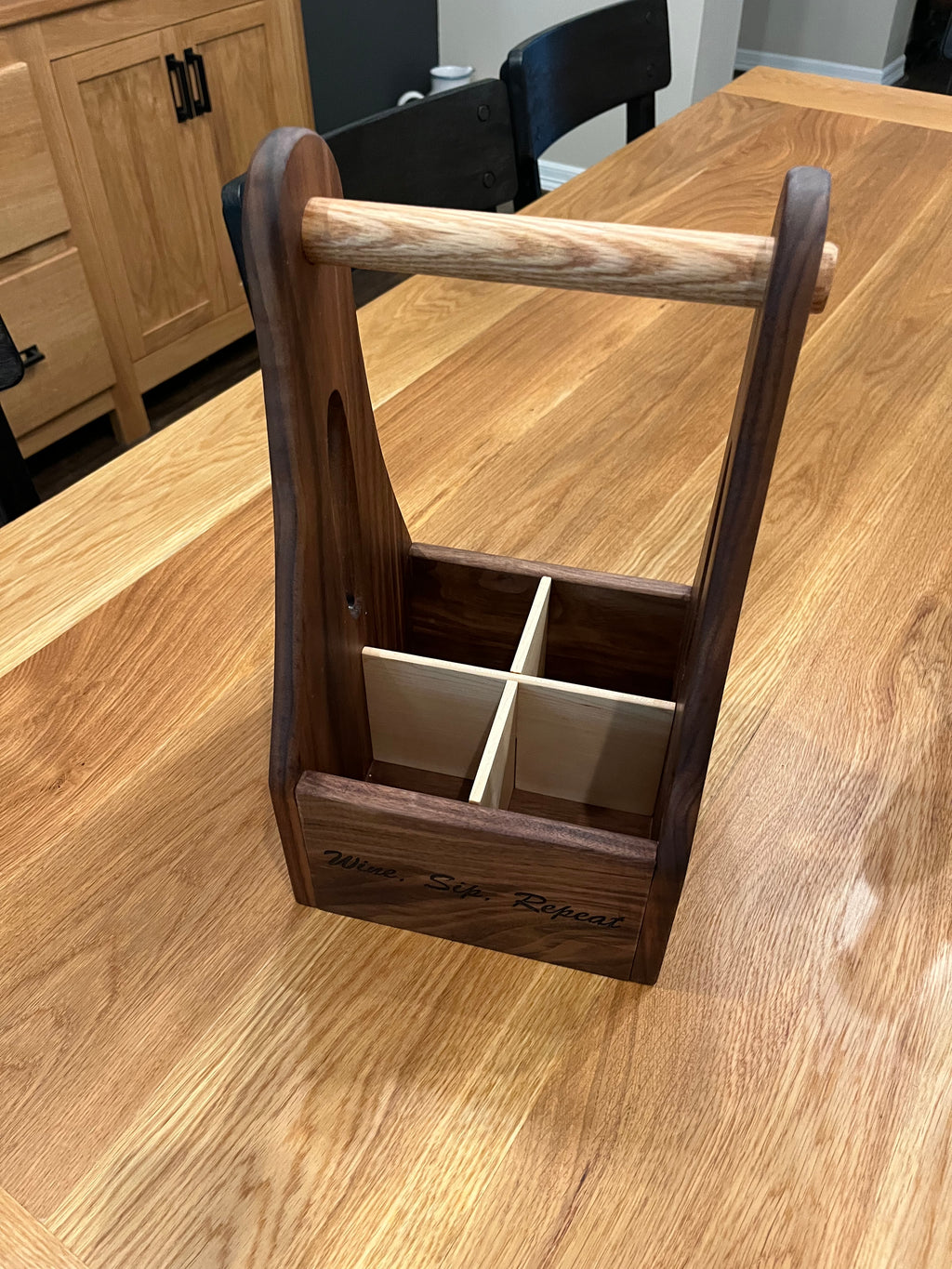 Texas Collection - Hardwood Wine Caddy
