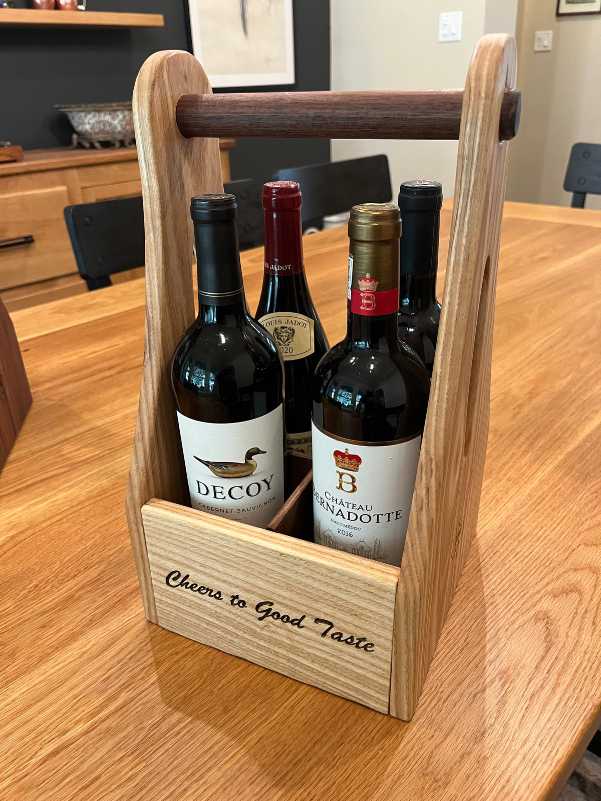 Texas Collection - Hardwood Wine Caddy