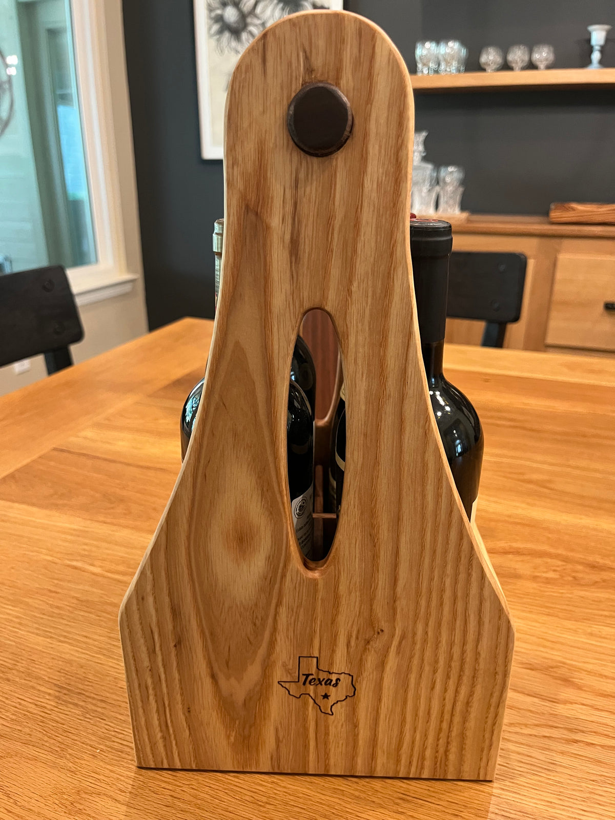 Texas Collection - Hardwood Wine Caddy