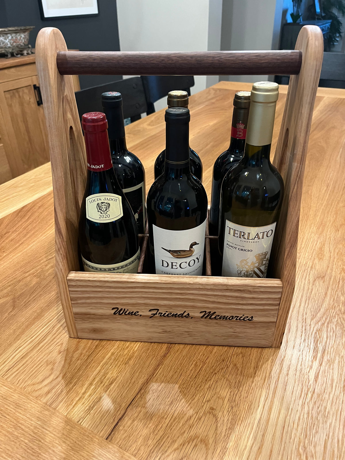 Texas Collection - Hardwood Wine Caddy