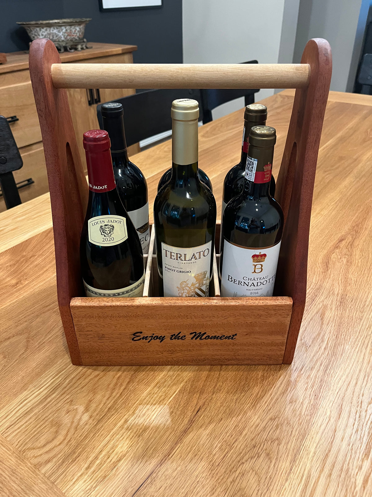 Texas Collection - Hardwood Wine Caddy