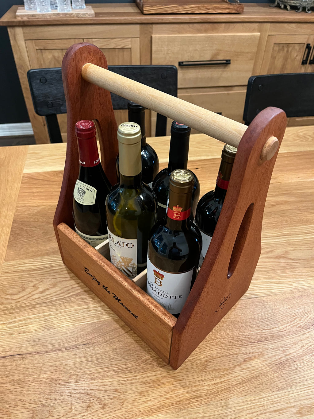 Texas Collection - Hardwood Wine Caddy