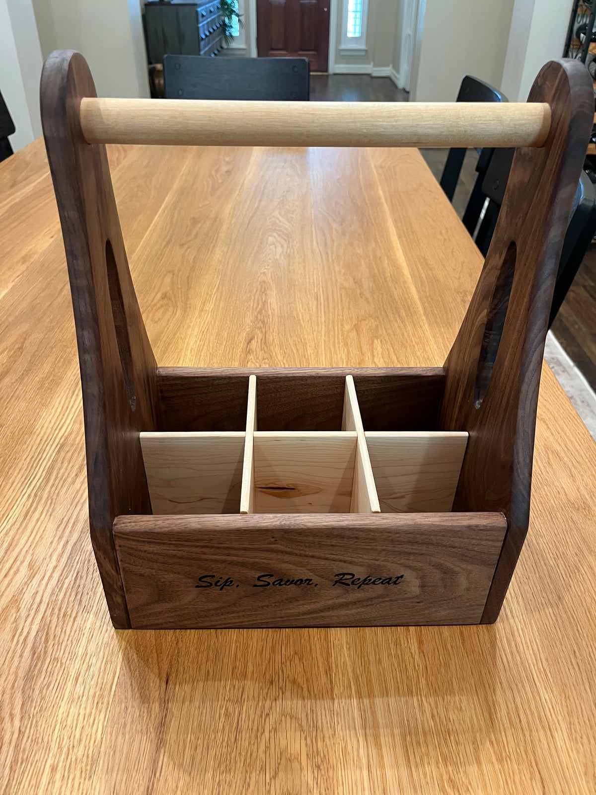 Texas Collection - Hardwood Wine Caddy