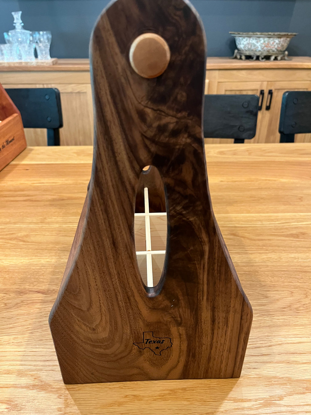 Texas Collection - Hardwood Wine Caddy