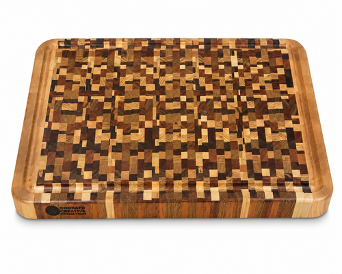Beautiful Chaos End Grain Cutting Board – Large