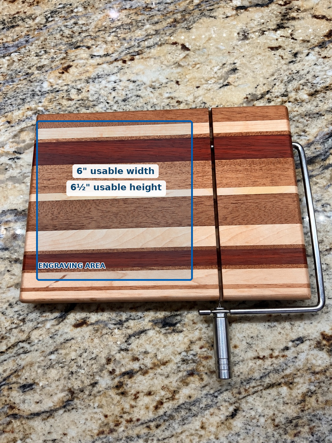 Handcrafted Hardwood Cheese Slicer Board